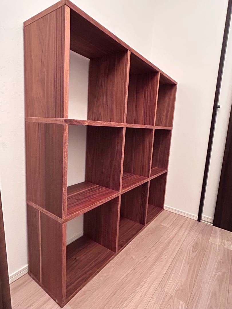 無印良品 スタッキングシェルフ ウォールナット 3×3段