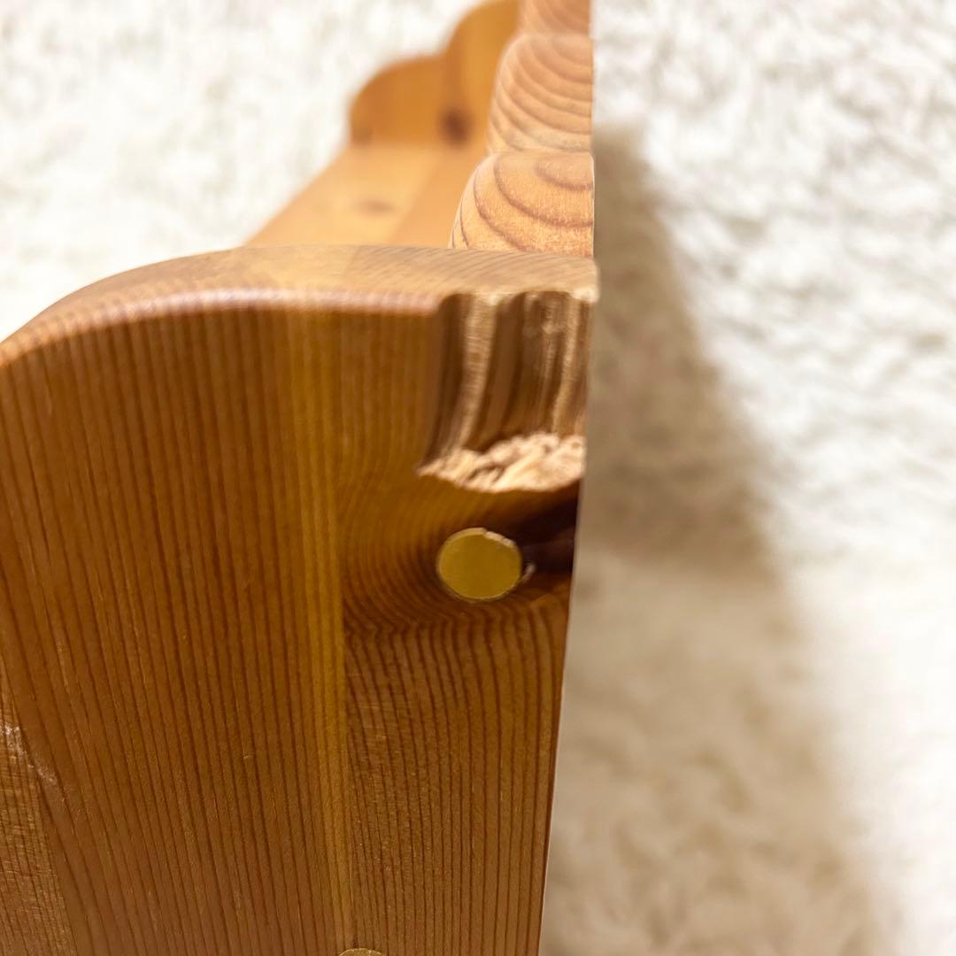 カントリー家具 パイン材 カウンターシェルフ 調味料 カップ＆ソーサーラック