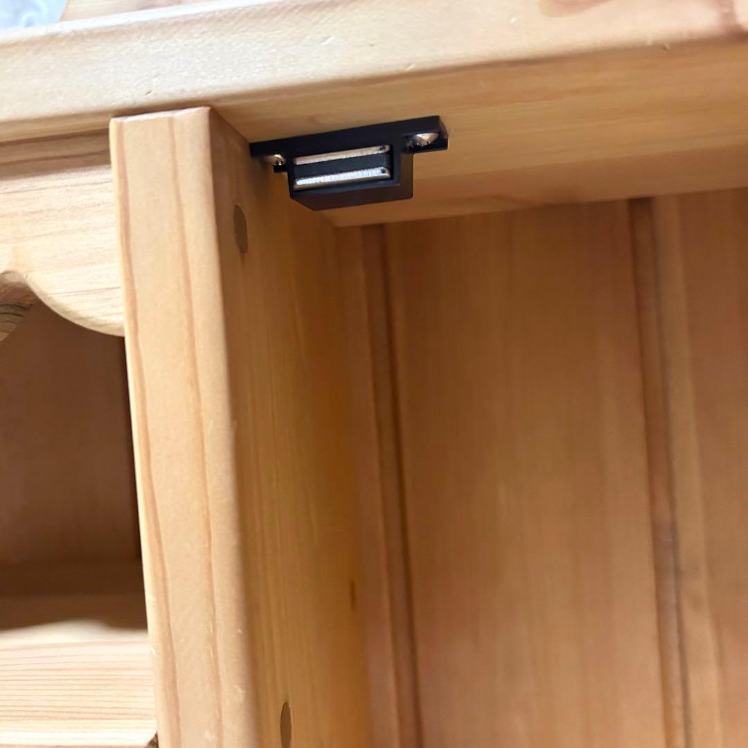 カントリー家具 パイン材 カウンターシェルフ 調味料 カップ＆ソーサーラック