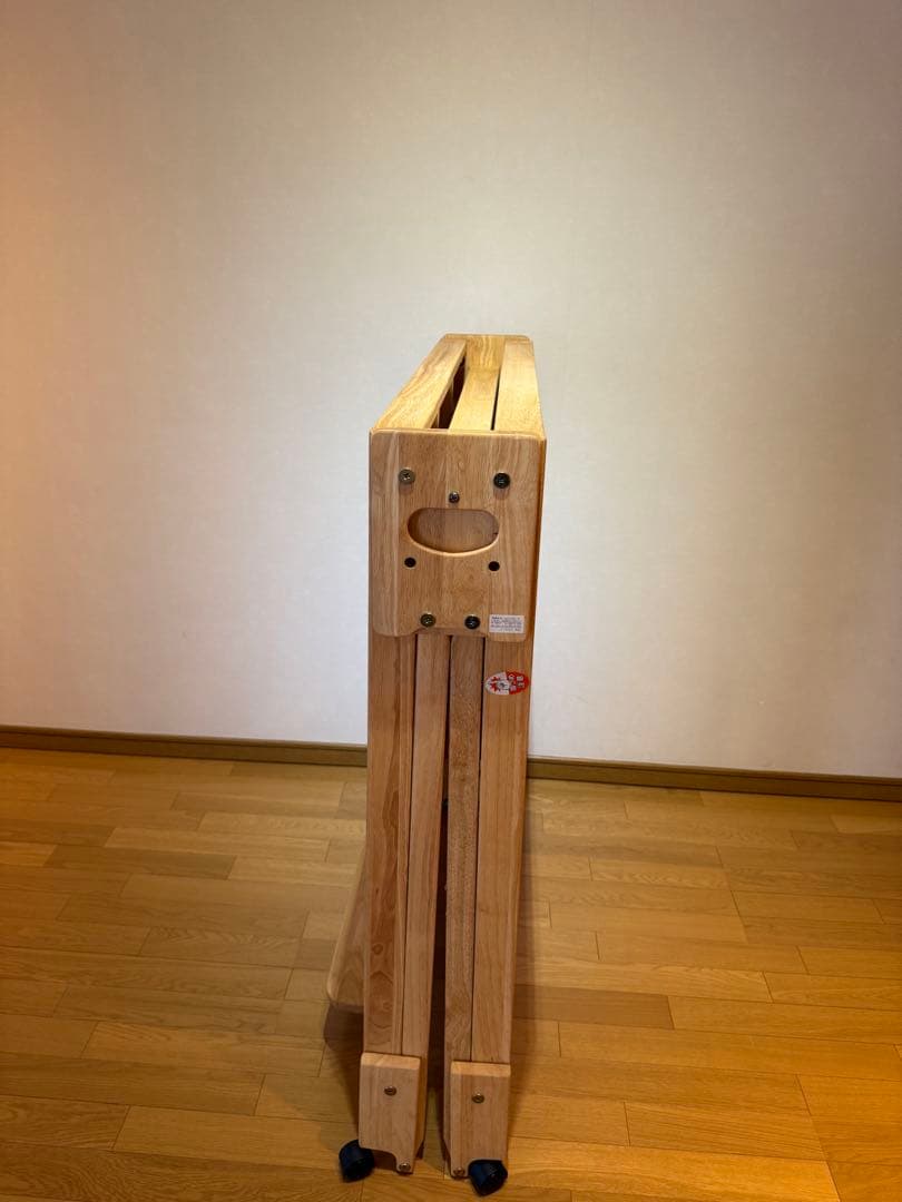 折りたたみ式ひのきすのこベッド　ライトブラウン　シングルサイズ　日本製