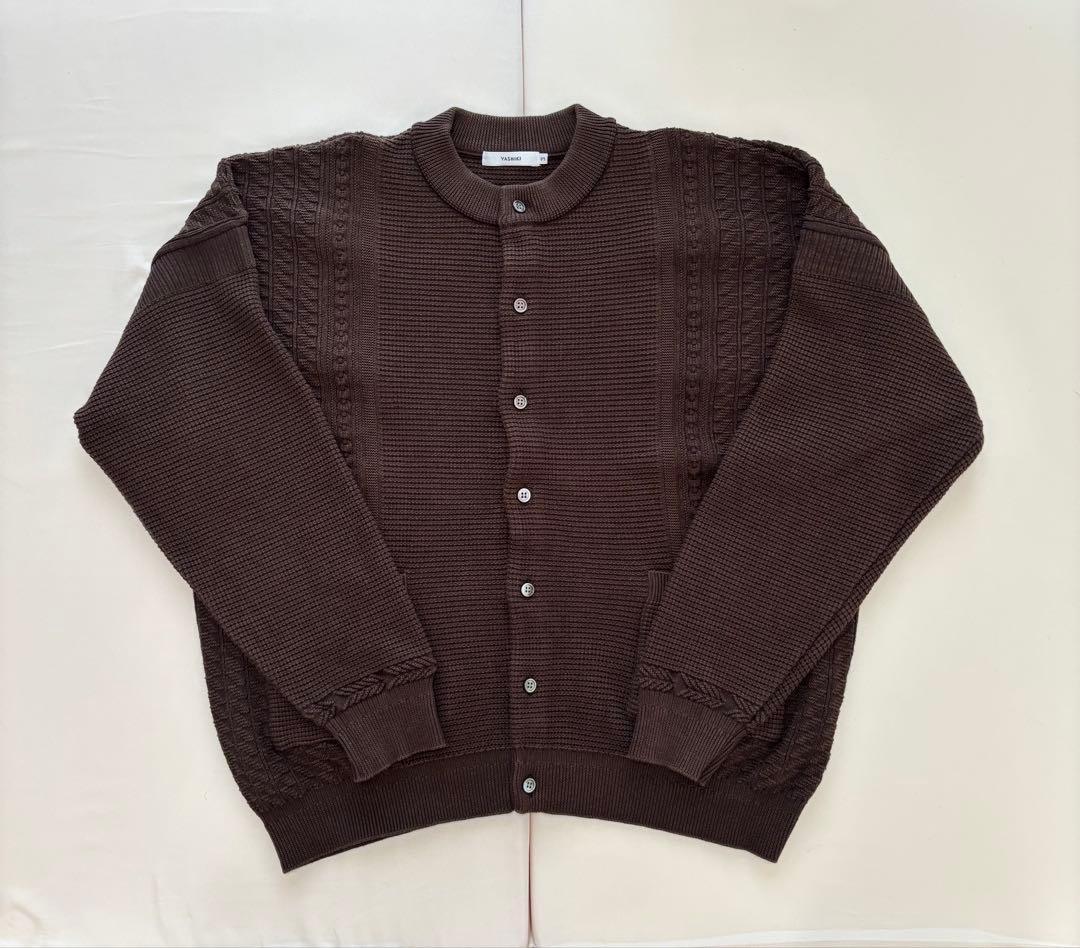 YASHIKI ダークブラウン カーディガン サイズ3