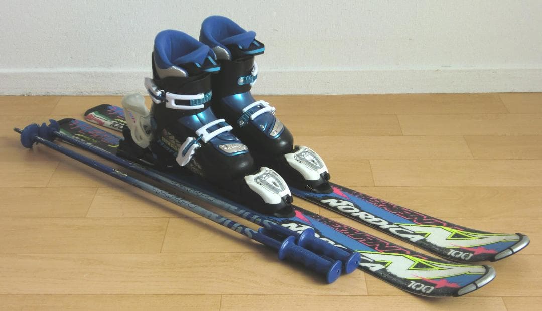 ■■11月限定■送料無料■ノルディカ■子供用スキーセット■100/20■WAX■