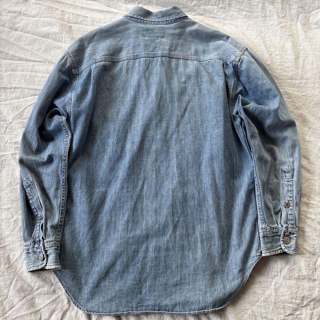 90s polo country デニムカバーオール　ポロカントリーデニムシャツ