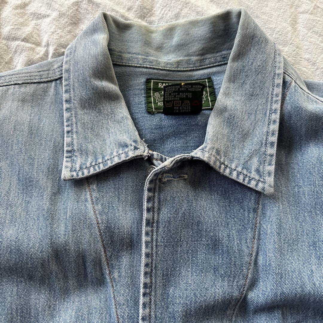 90s polo country デニムカバーオール　ポロカントリーデニムシャツ