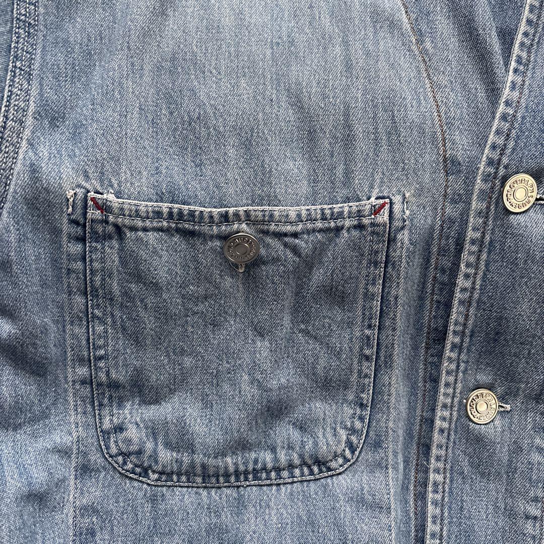 90s polo country デニムカバーオール　ポロカントリーデニムシャツ