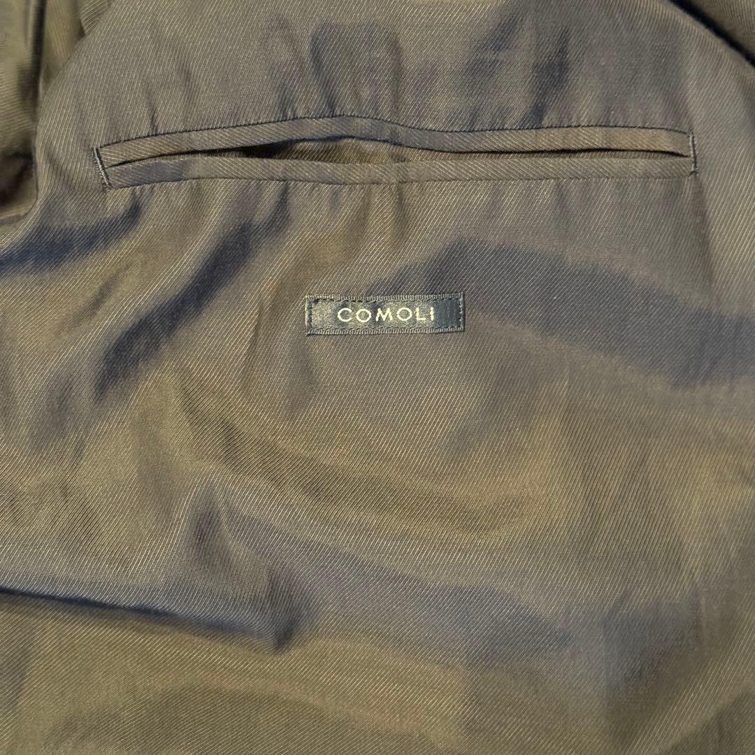 COMOLI コットン ギャバ タイロッケン コート 4 BLACK コモリ
