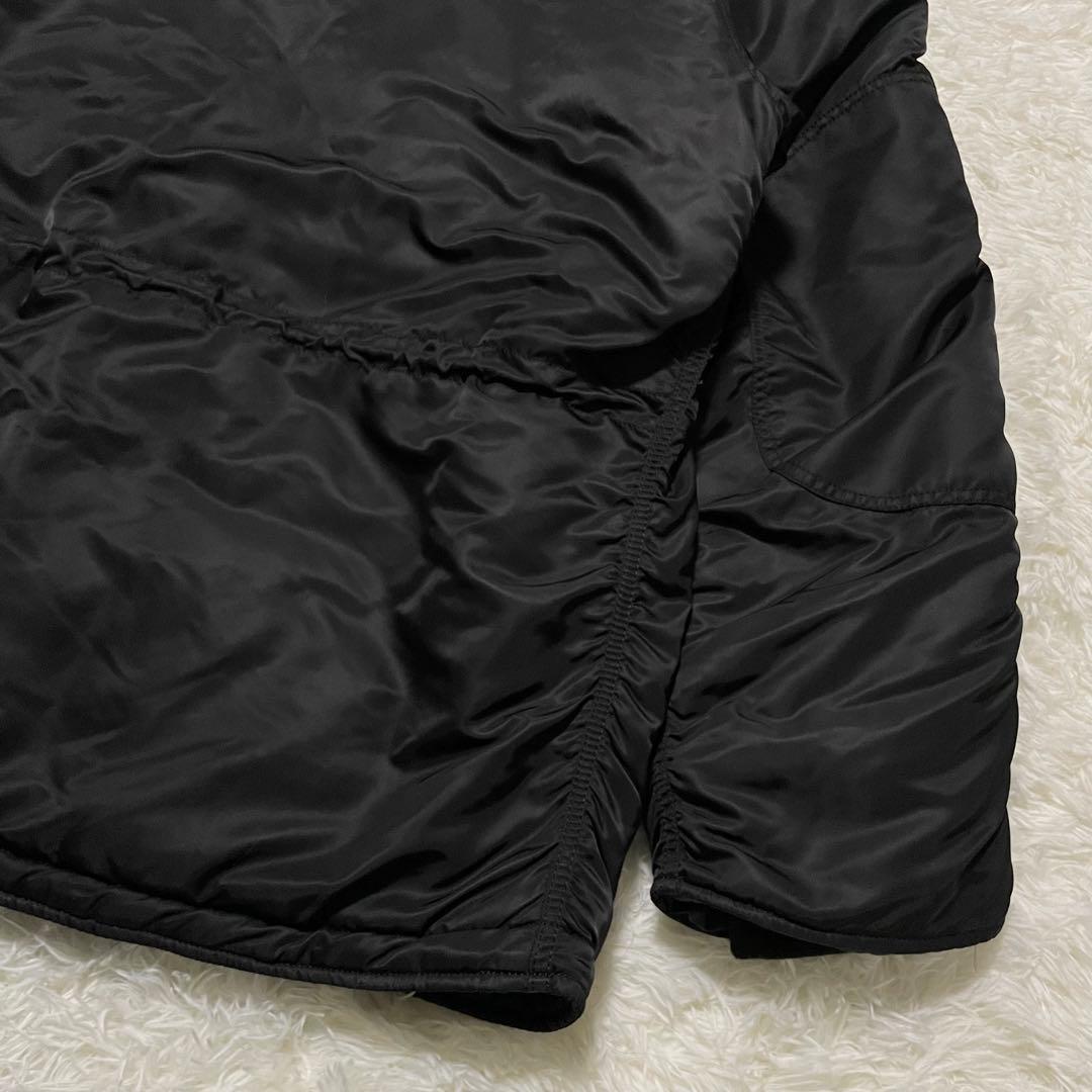 極美品　アルファインダストリーズ　N-3B フライトジャケット　ミリタリー　黒