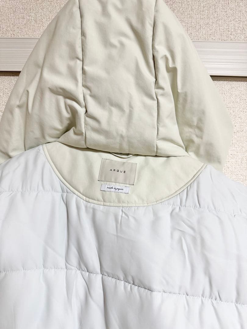 【美品】argueフード付きダウンベスト