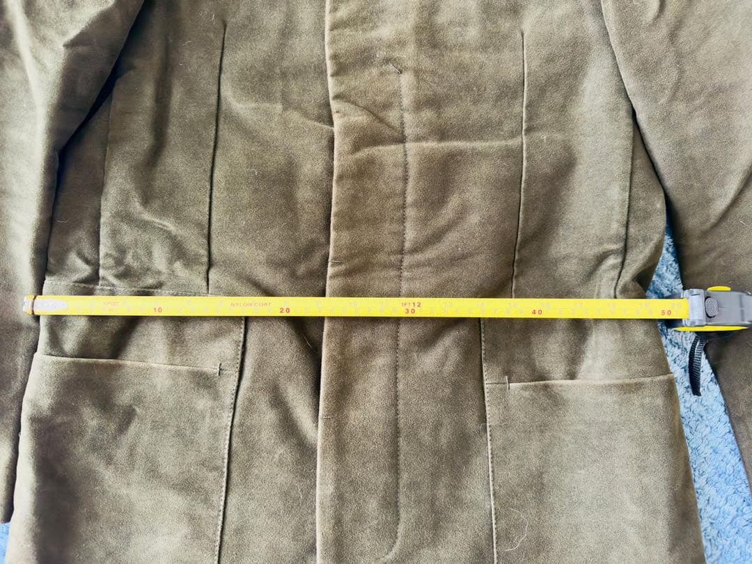 最終日まであと3日ベルルッティ　オリーブ色　ダブルブレスト ロングコート