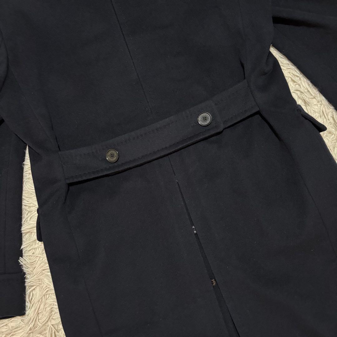 美品 マッキントッシュフィロソフィー ポロコート メルトンウール チェスター