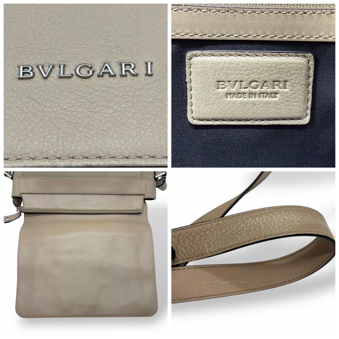 良品 ブルガリ オクト ショルダーバッグ メッセンジャーバッグ シルバー金具