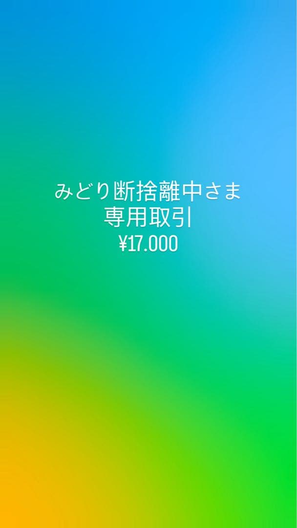 みどり断捨離中さま専用取引