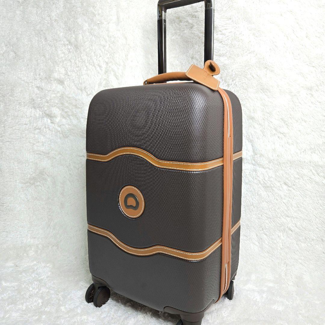 本日限定✨ デルセー スーツケース 機内持ち込み可 ブラウン キャメル