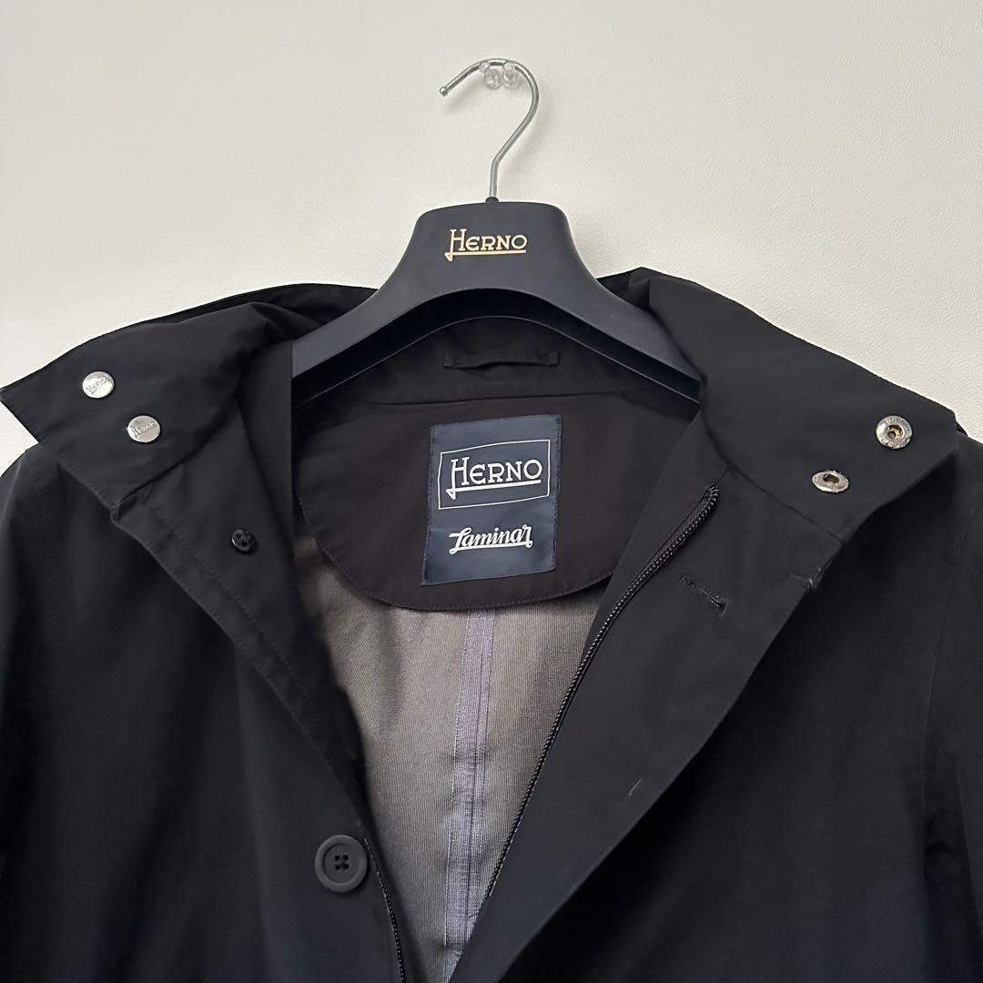 Herno ラミナー フーデッドコート 48 GORE-TEX ケア済み