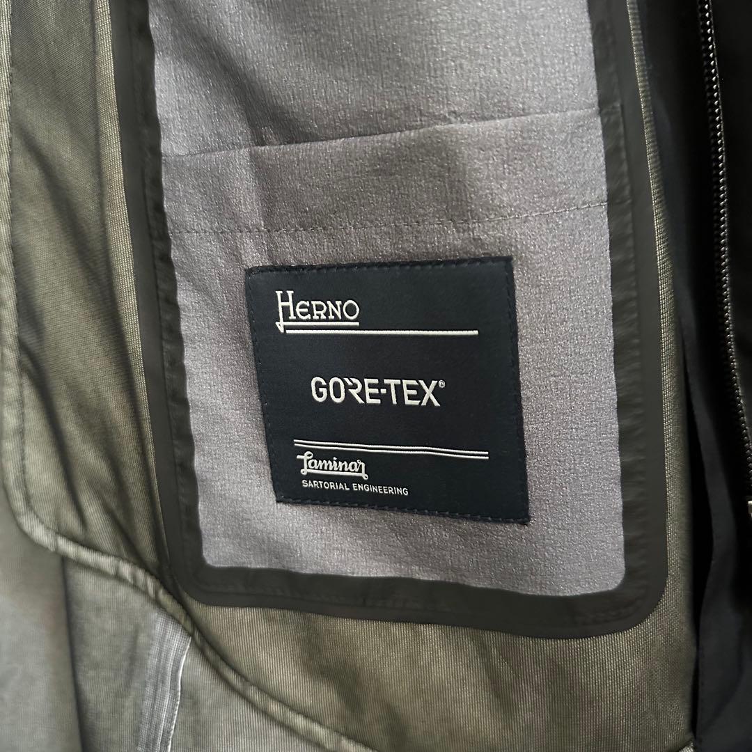 Herno ラミナー フーデッドコート 48 GORE-TEX ケア済み