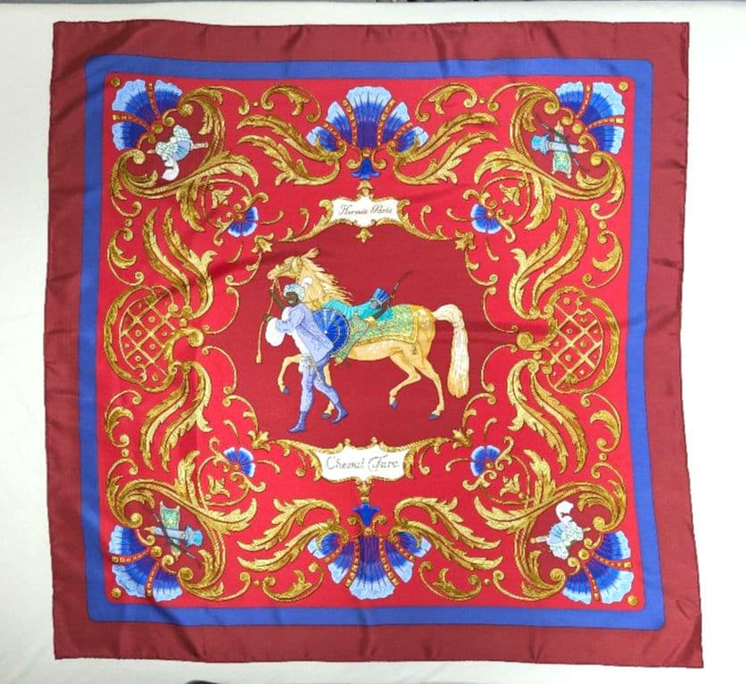 HERMES エルメス カレ90 トルコの馬 Cheval Turc スカーフ