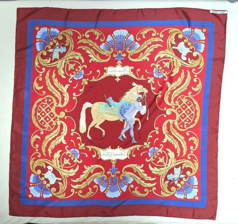 HERMES エルメス カレ90 トルコの馬 Cheval Turc スカーフ