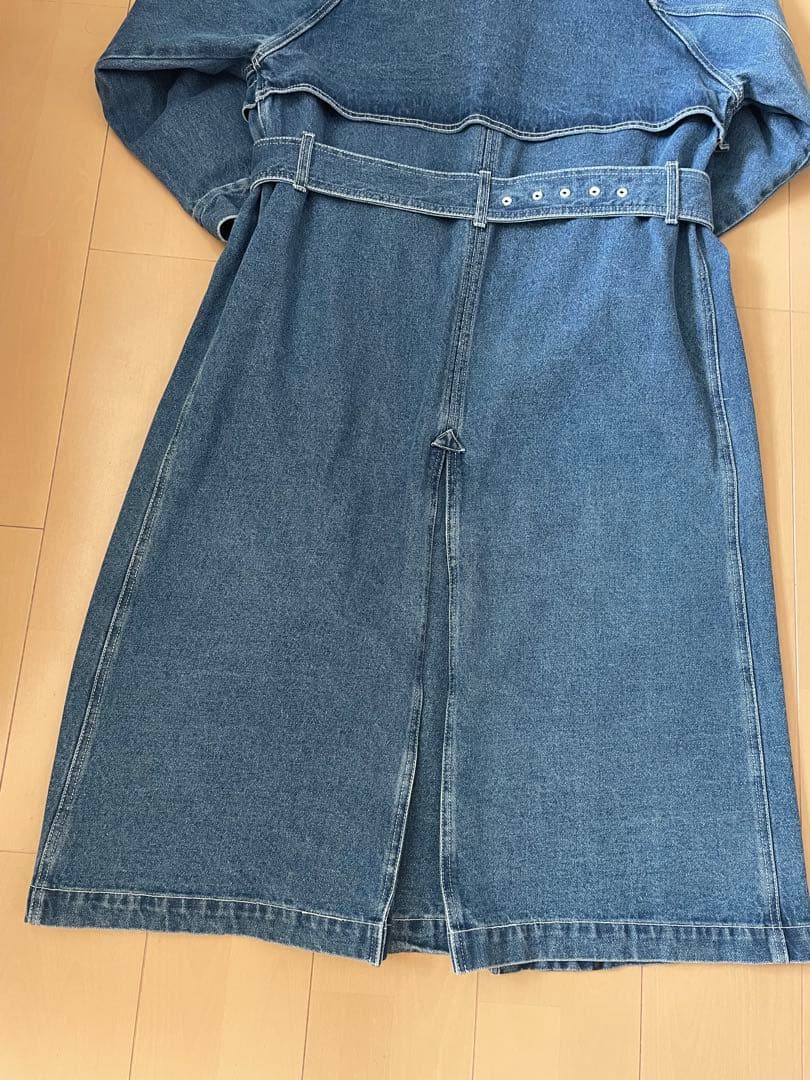 高山都×oblekt リサイクルデニムトレンチコート