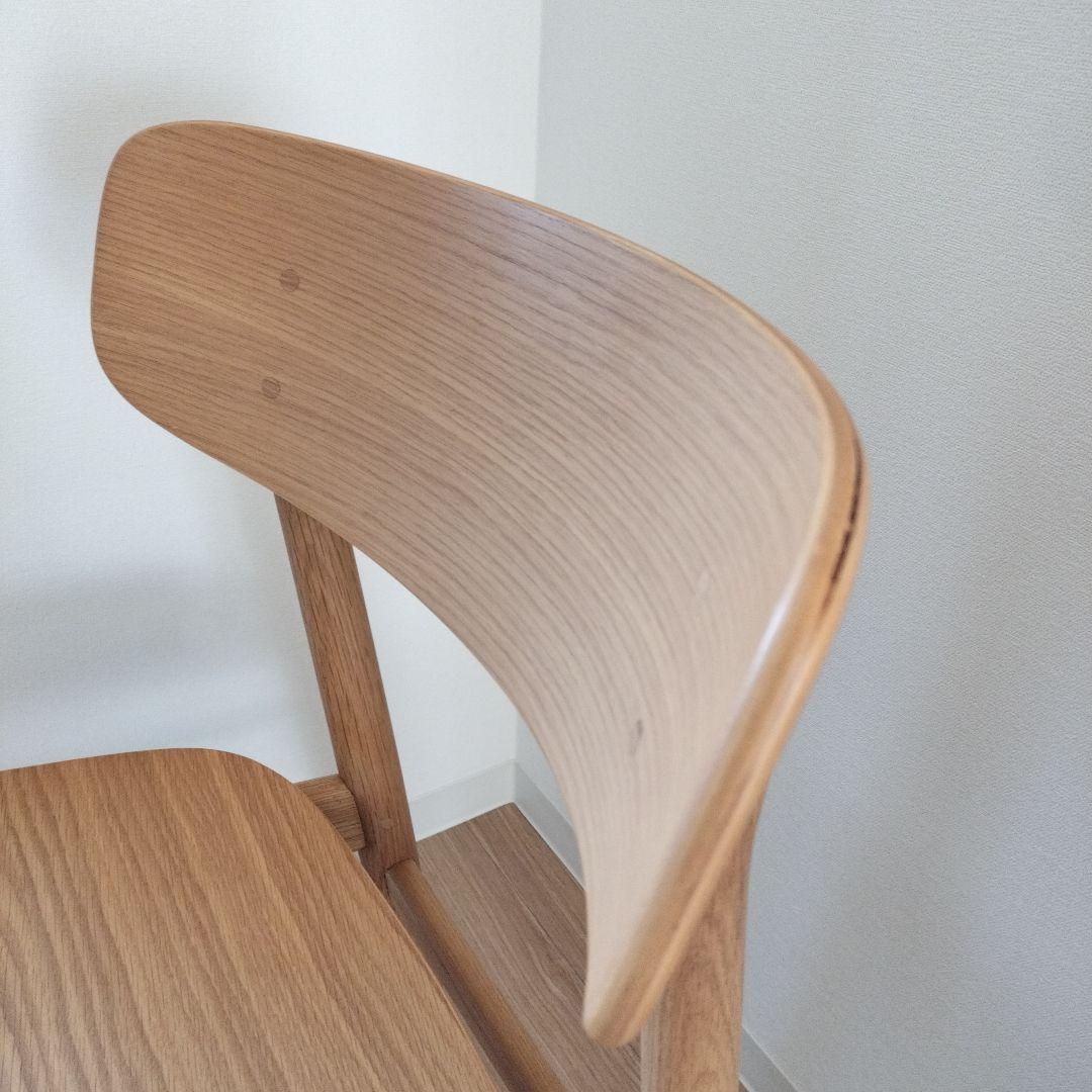 無印良品　オーク材　ラウンドチェア