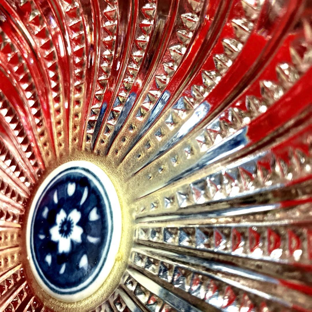 波佐見焼　林九郎窯　ガラスコンポート　高台ガラス鉢