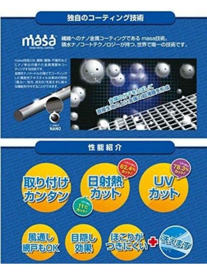 新品未使用箱入◎SEKISUI 遮熱クールアップ100×200cm 4枚セット