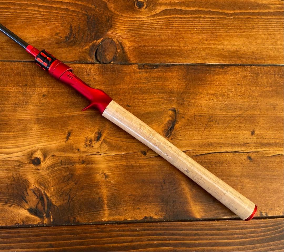 バス釣りセット　2ピースロッド　6ft バスロッド　ベイトロッド　カーボンロッド