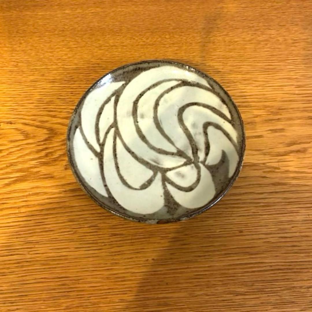 島岡龍太　中皿　象嵌　益子焼　島岡達三　合田義道　民芸　民藝　希少　レア　作家③