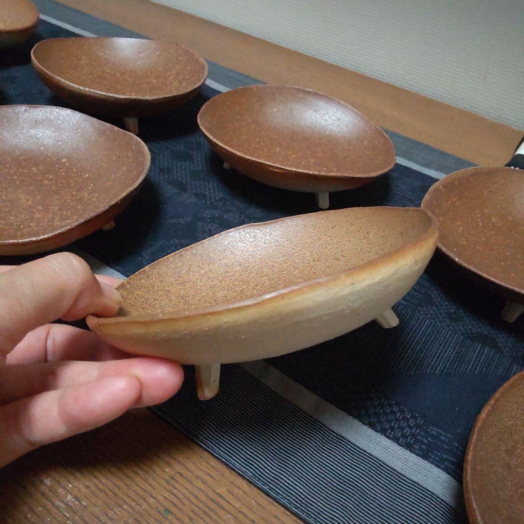 ミッ脚 鉢 8ケ 備前焼
