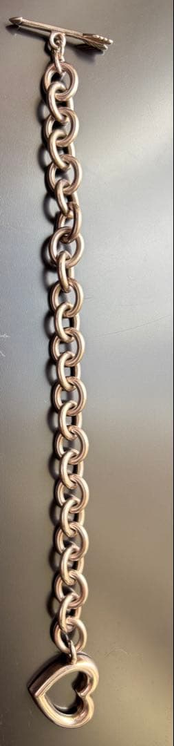 ティファニー　美品　ハートと矢のシルバー925ブレスレット 約19cm