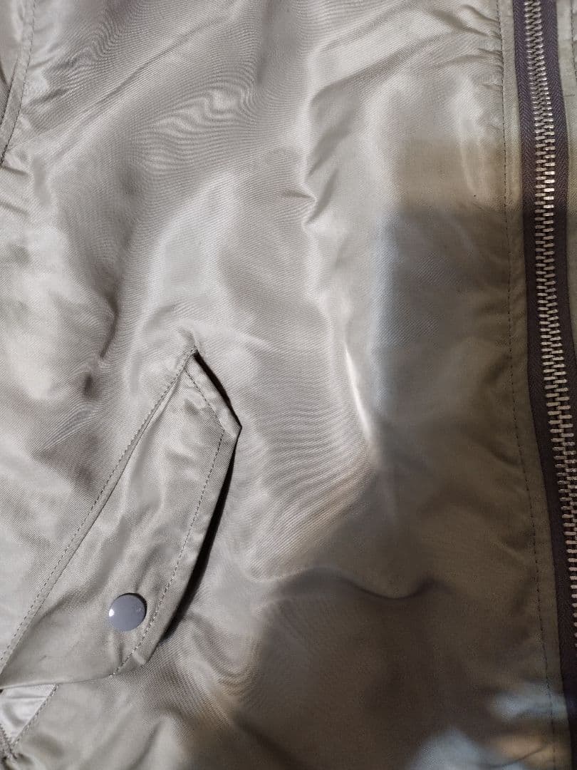 alpha MA-1 USA製　XLサイズシルバーグレー