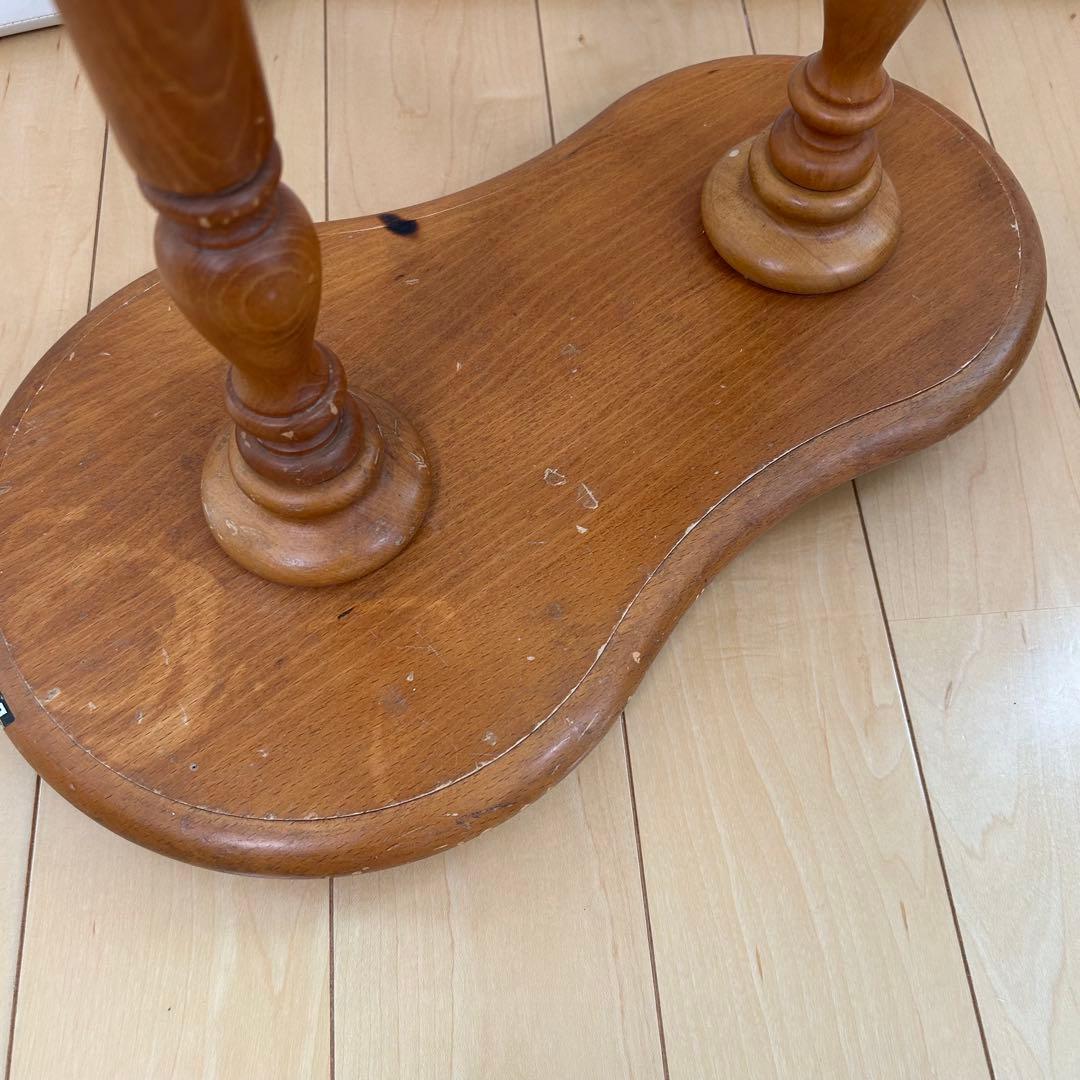 オールドカリモク　花台　飾り台　カリモク　レトロ　フラワースタンド　アンティーク