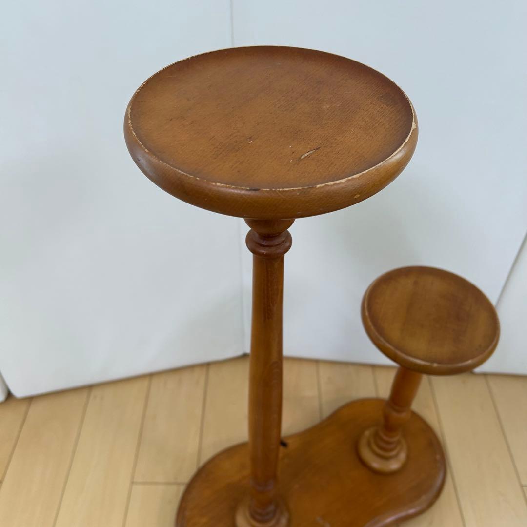 オールドカリモク　花台　飾り台　カリモク　レトロ　フラワースタンド　アンティーク