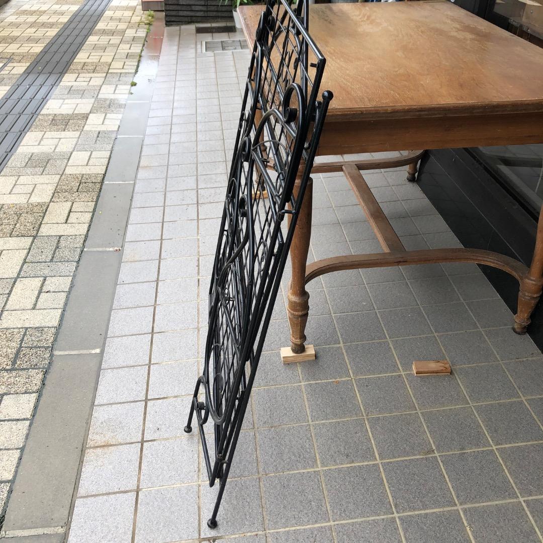 【折りたたみ収納可能】アイアン製　スチールラック 3段　棚　ラック　収納