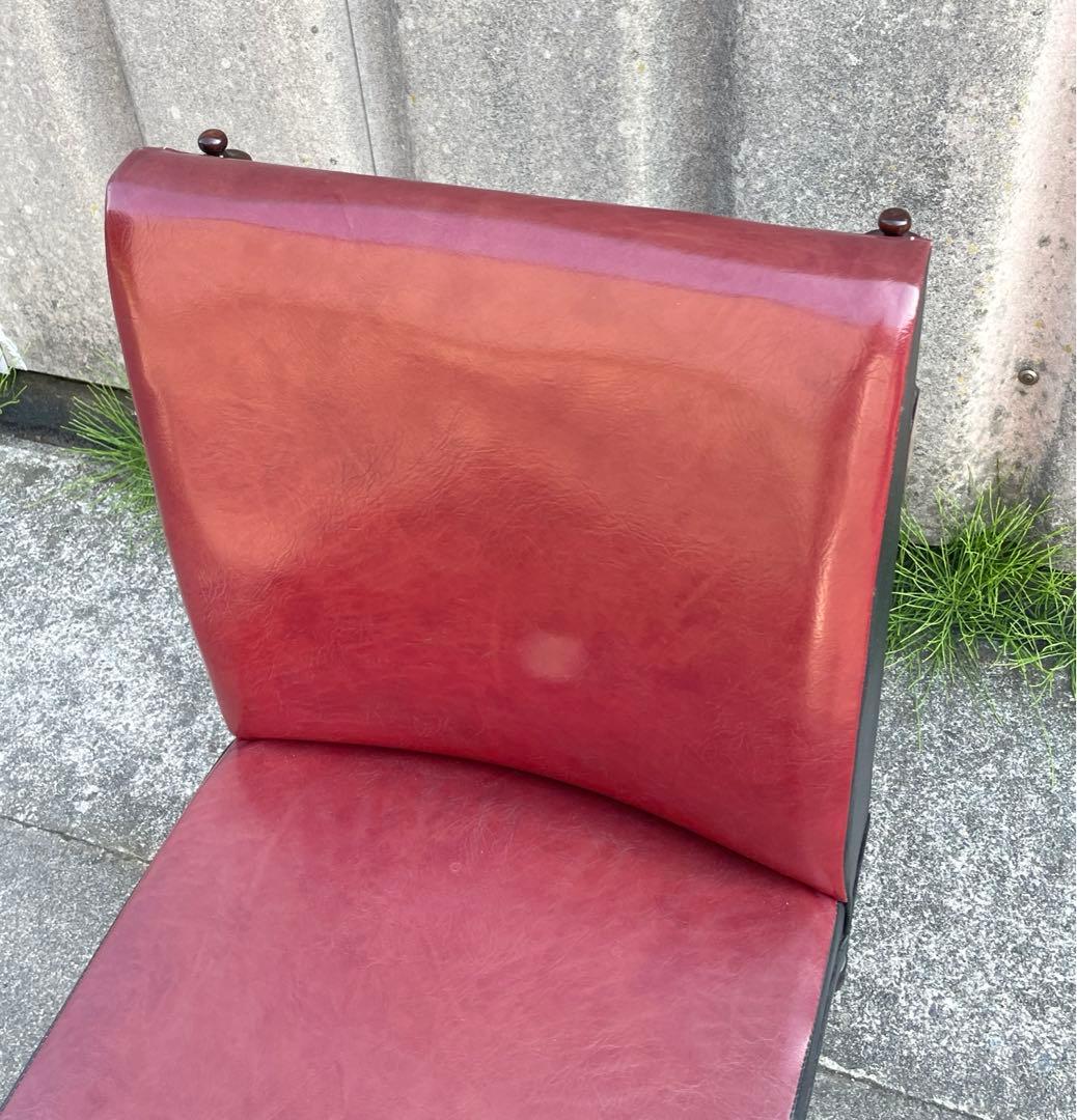 ビンテージ/レトロ/光製作所/HIKARI/喫茶店/スナックチェア/椅子/合皮⑤