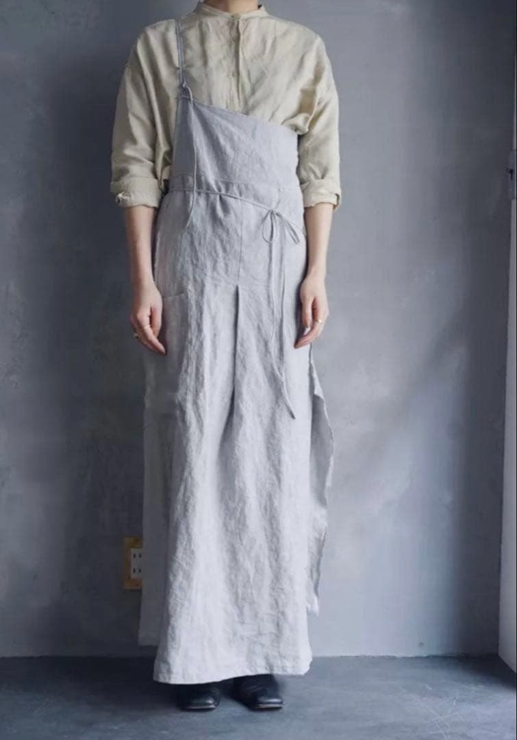 this__ オリジナル　エプロン　月白