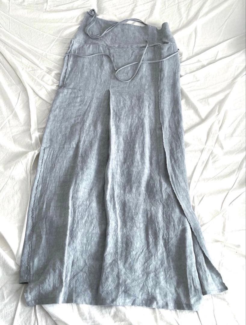 this__ オリジナル　エプロン　月白