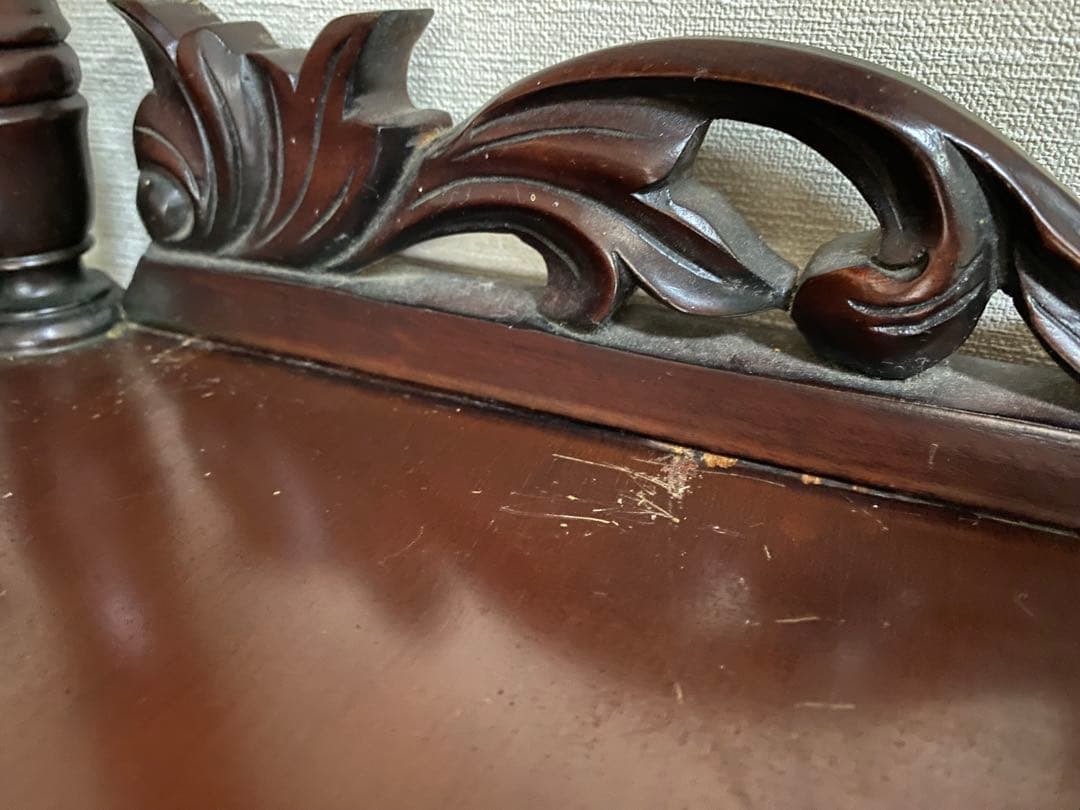 木製コーナーシェルフ 4段 ブラウン アンティーク ウッド コーナーラック