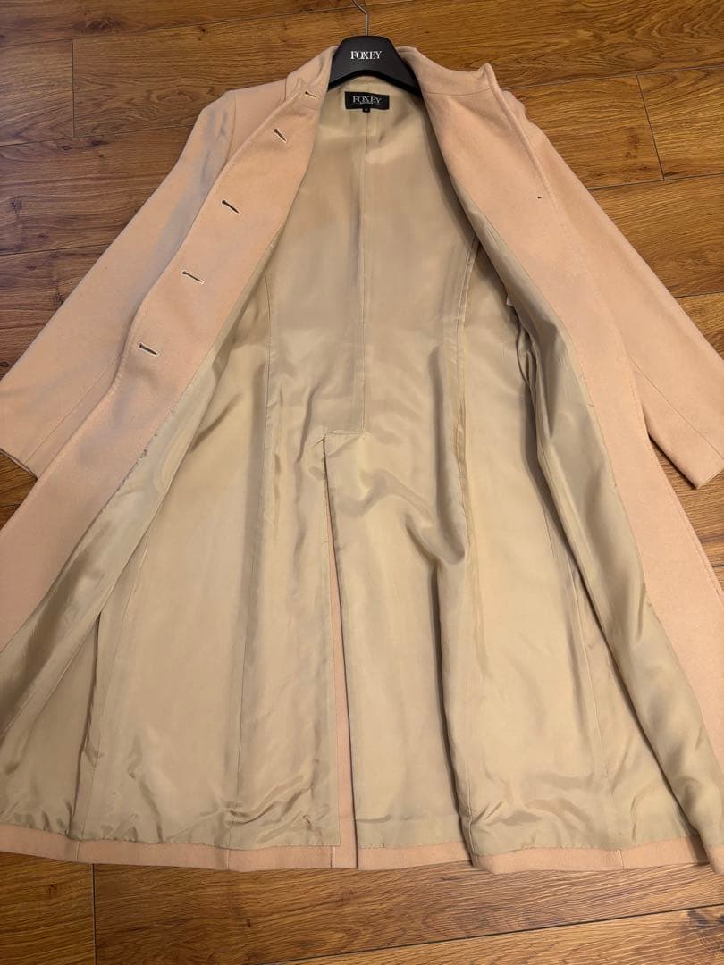 いくしゃん　フォクシー カシミアロングコート