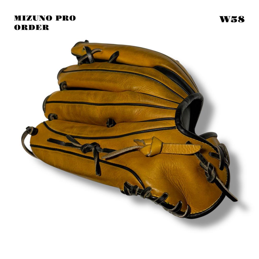 希少品！ MIZUNO PRO ミズノ プロ オーダー グローブ グラブ 黒 金