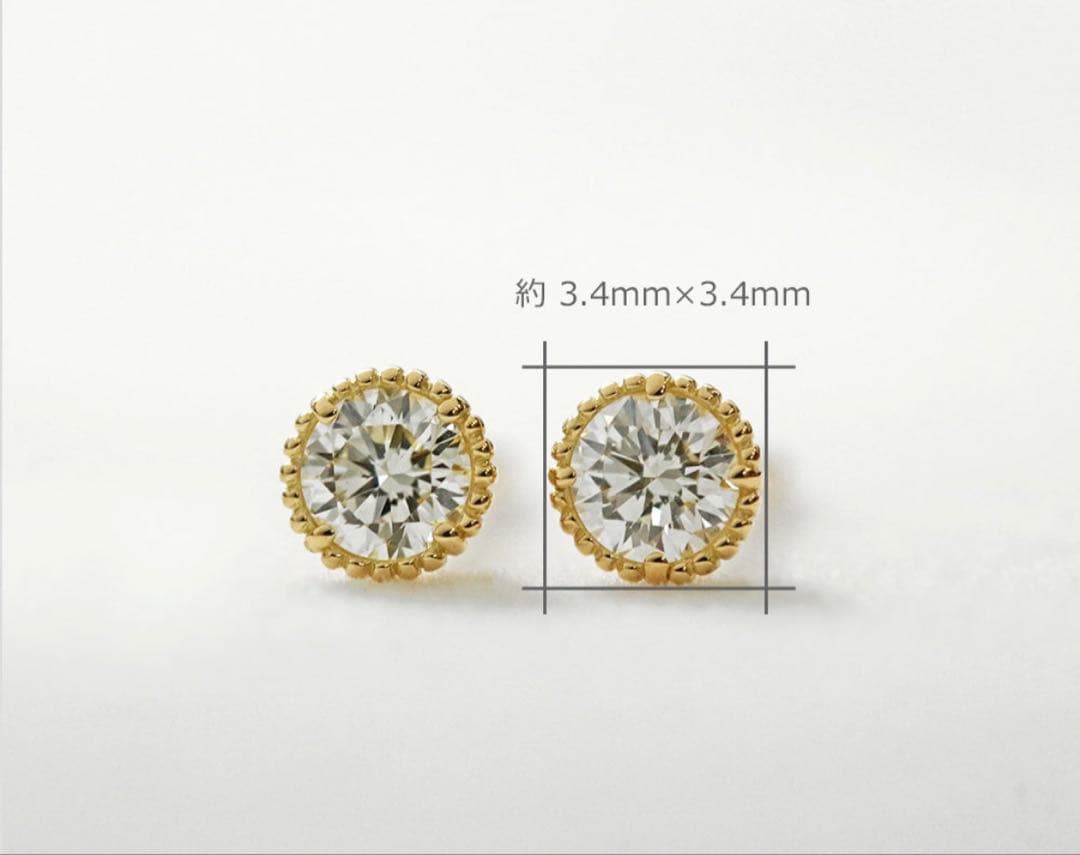 さ*奨様 K18ダイヤモンドピアス　MESANGES by Ginsa Rim/