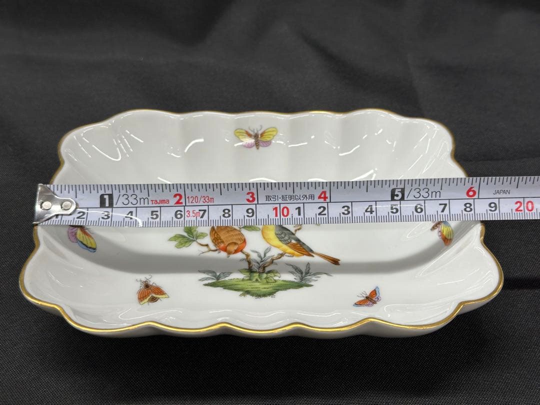 【美品】HEREND ヘレンド　ロスチャイルドバード　プレート　トレイ　ボウル