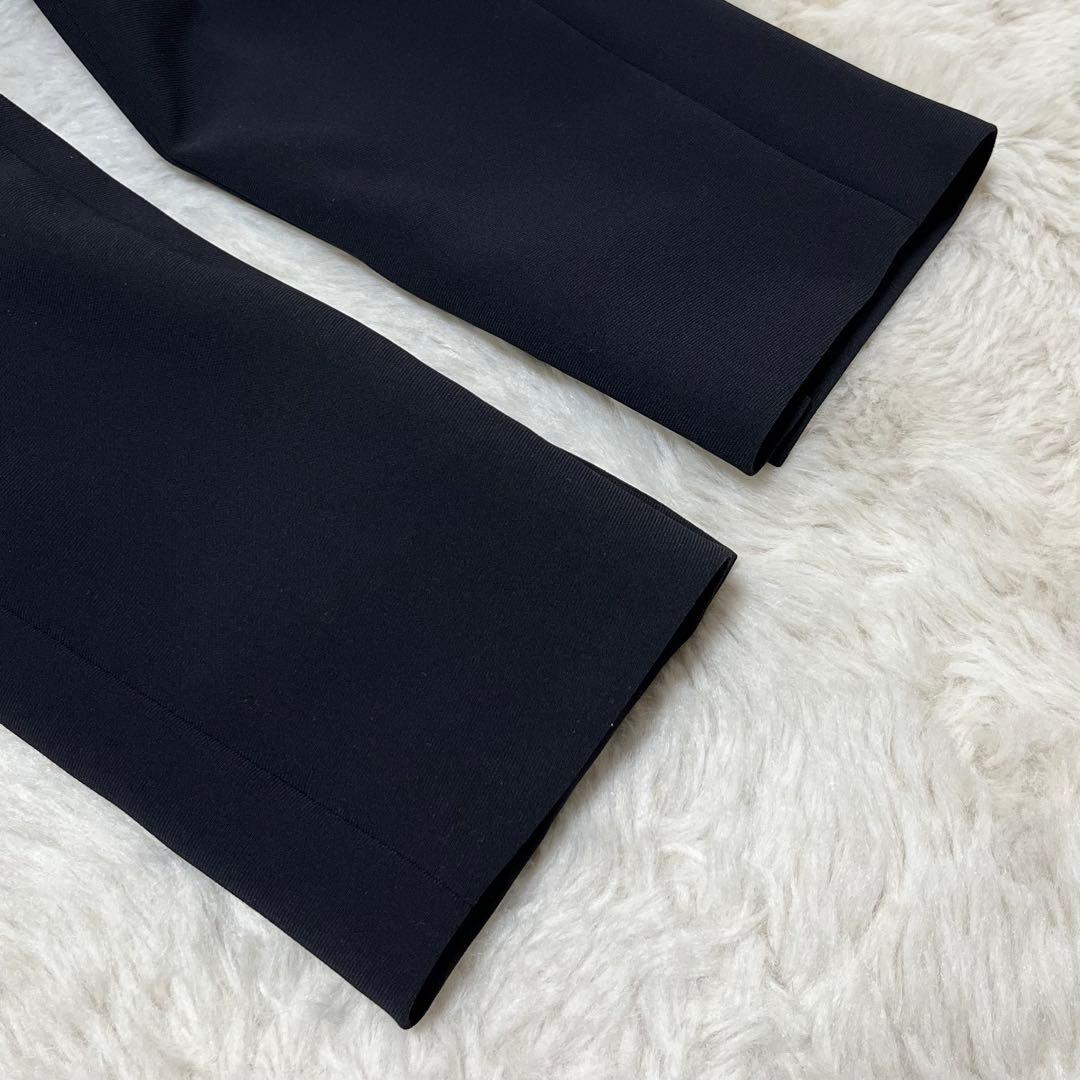 美品　未使用級　洗える　23区　ノーカラー ジャケット　パンツ　セットアップ　紺