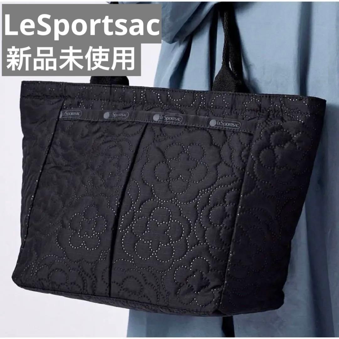 レスポートサック　花柄　型押し　トートバッグ 軽量バック　おしゃれ