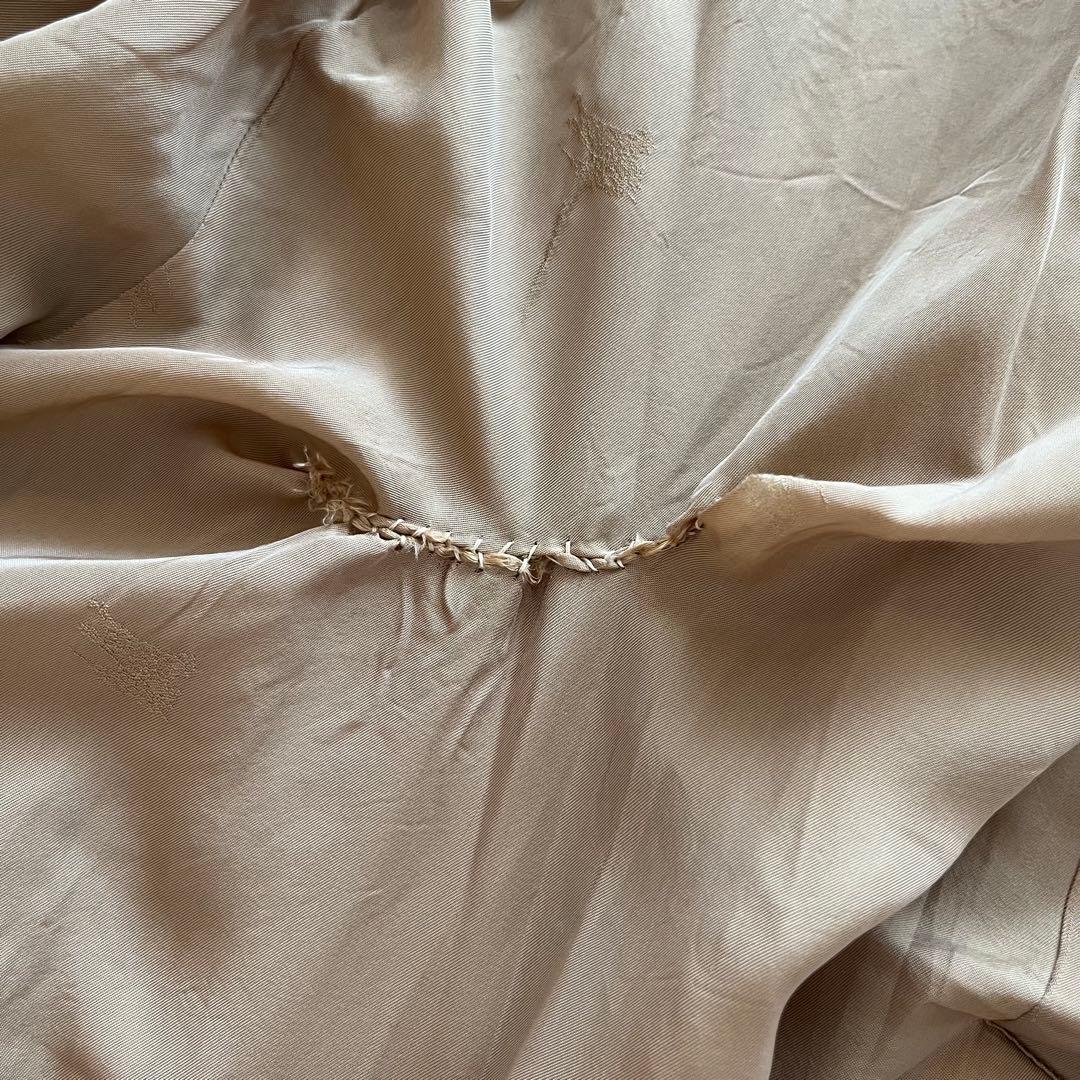 バーバリー　ステンカラーコート　ブラウン　カシミヤ　ウール　白タグ　ロングコート