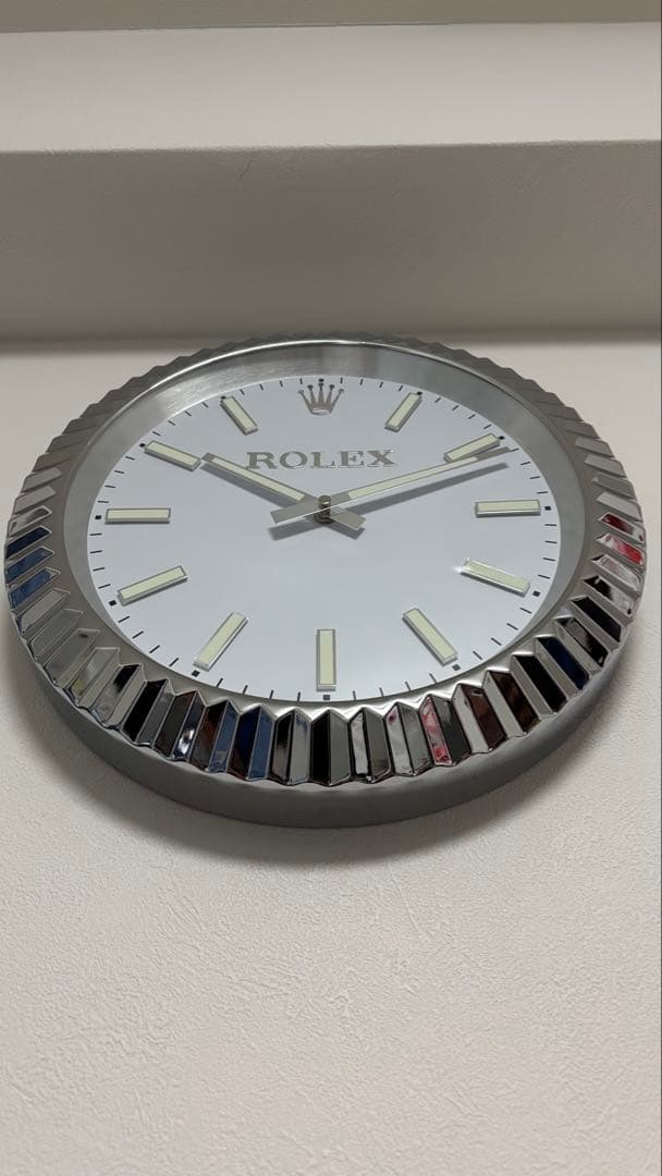 週末限定セール　希少　新品 ロレックスデイトジャスト 掛け時計　シルバー