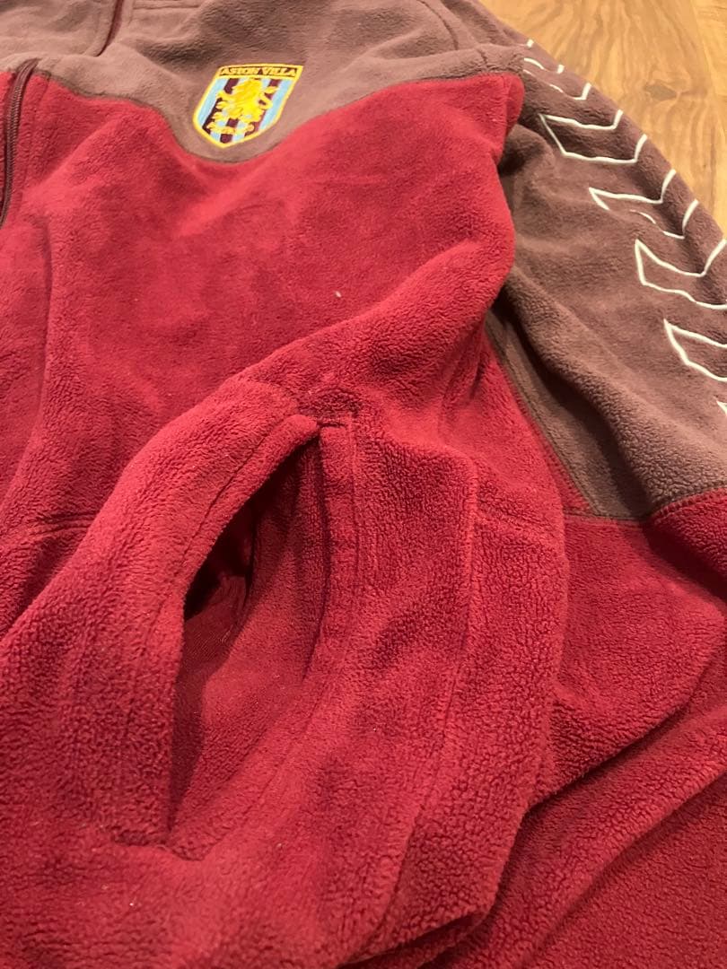 アストンヴィラ hummel フリースジャケット 古着　L