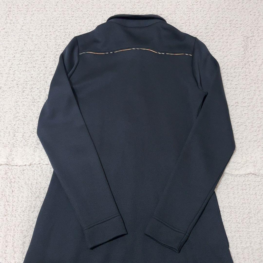 バーバリー ゴルフ ノバチェック ポロワンピース ゴルフウェア ネイビー M 紺