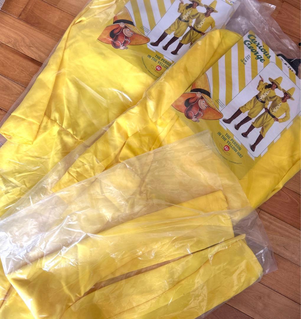 大人夫婦友達ハロウィンhelloweenおさるのジョージ(黄色帽子のおじさん)