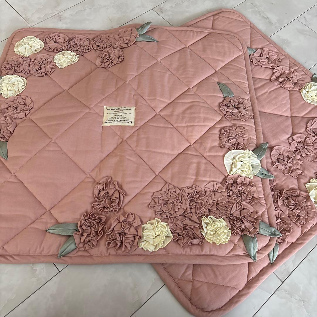 ポテチーノ　ピンク座布団カバー 2枚セット