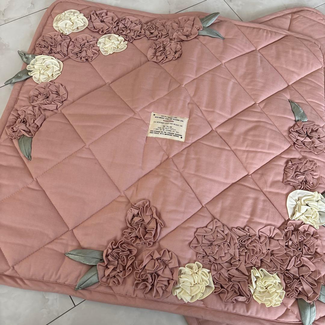 ポテチーノ　ピンク座布団カバー 2枚セット